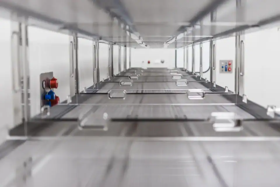 RVS autoclaaf beladingswagen doorkijk bovenplateaus