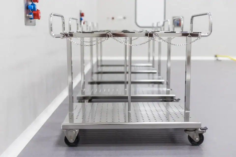 Buffervatwagen vooraanzicht