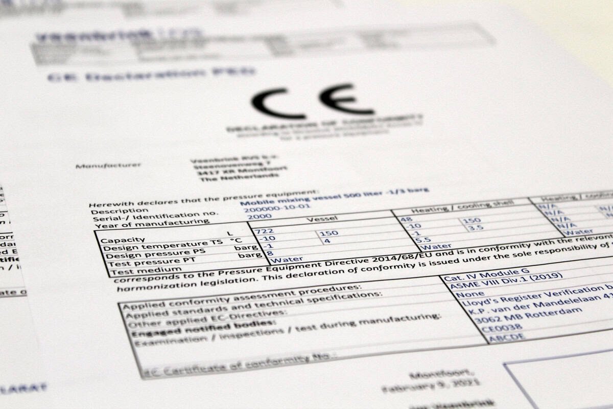 CE Declaration Veenbrink 1200x800