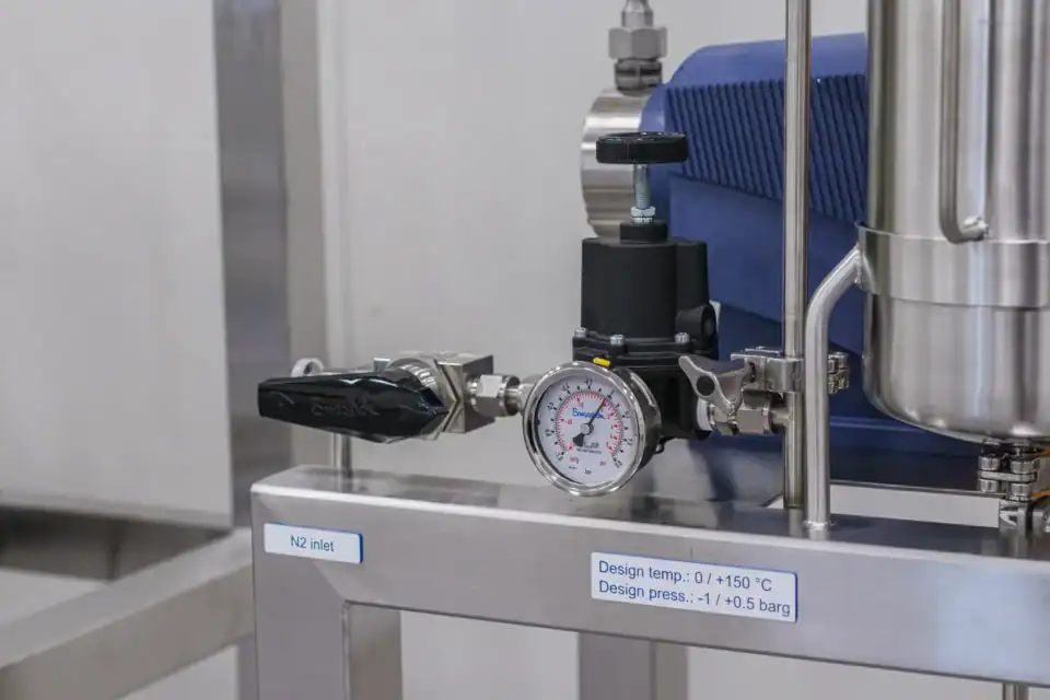 Synthesis precipitation reactor 30l nitrogen inlet detail